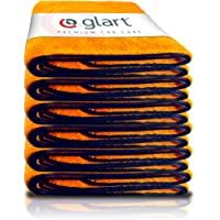 Glart 44WG6 - Juego de 6 paños de Microfibra superabsorbentes para Coche- Color Naranja